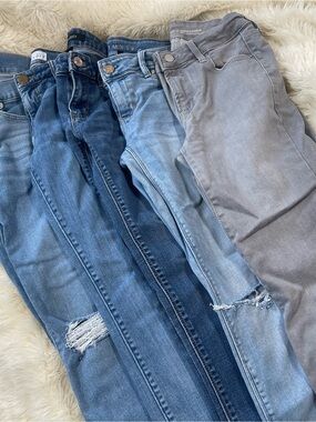 Skinny Jeans bundle sz 0 / 25” Loft & White House black market light to dark